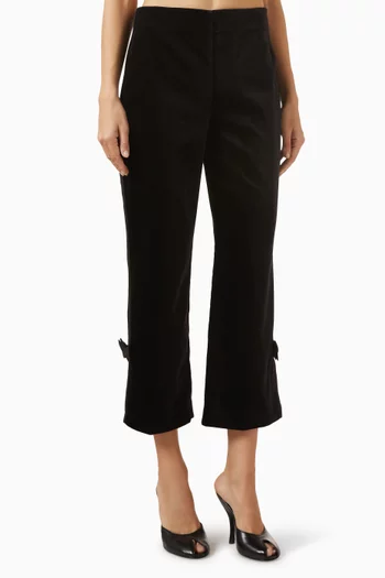 Quincy Cropped Trousers in Cotton