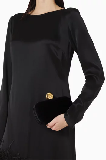 Moon on Velvet Box Clutch