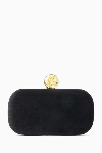Moon on Velvet Box Clutch