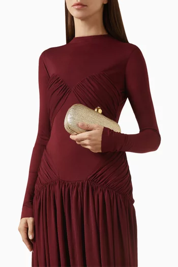 Pomegranate Clutch in Canvas