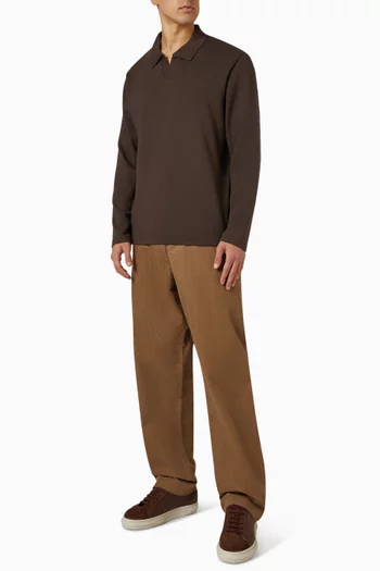 قميص ميلانو بياقة جوني مزيج قطن بيما