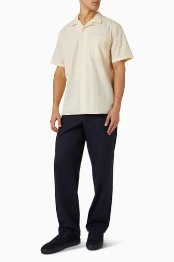 قميص يونيون مخطط قطن