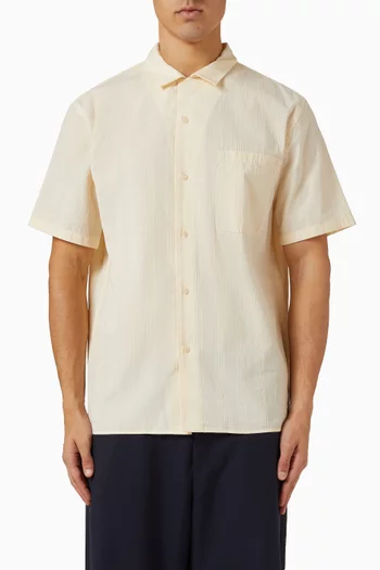 قميص يونيون مخطط قطن