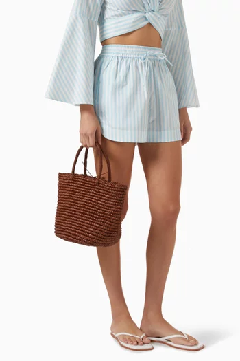 Medium Woven Tote Bag in Toquilla Straw