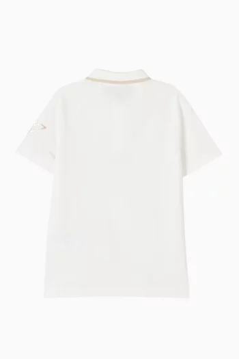 تي شيرت بولو بشعار النسر قطن بيكيه