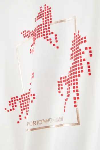 Horse Fantasy-print T-shirt in Cotton