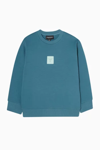 Embroidered Logo T-shirt in Cotton