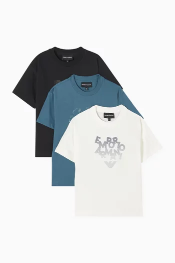 طقم تي شيرتات قطن، 3 قطع