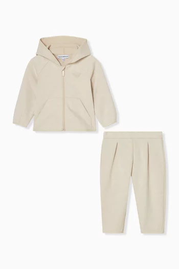 بدلة رياضية بشعار النسر مزيج قطن