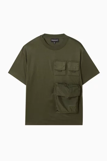 Multi-pockets T-shirt