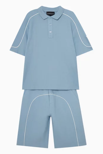 Logo Polo Shirt in Cotton