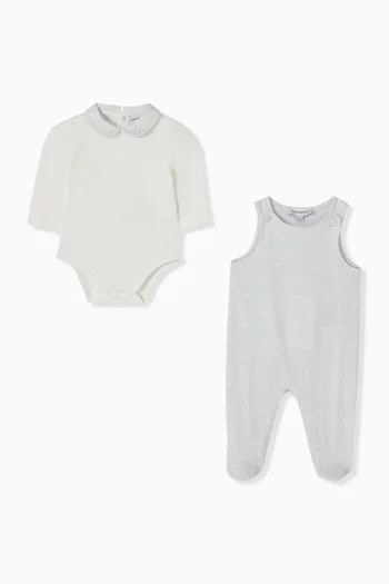 Eagle Logo Top & Dungarees Set