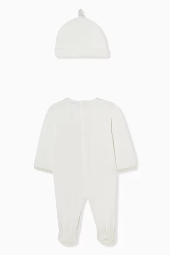 Eagle Logo Sleepsuit & Beanie Set