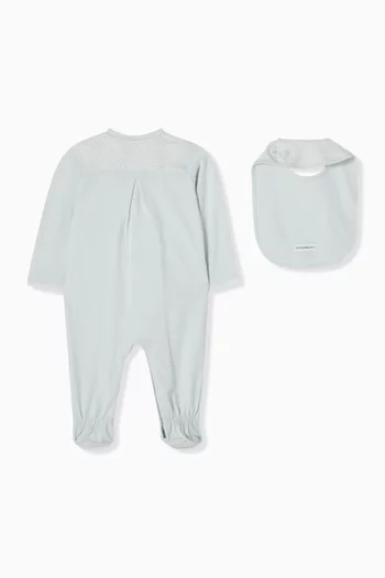 Eagle Logo Sleepsuit & Bib Set