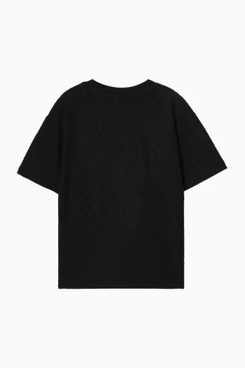 EA-logo T-shirt in Jacquard Jersey