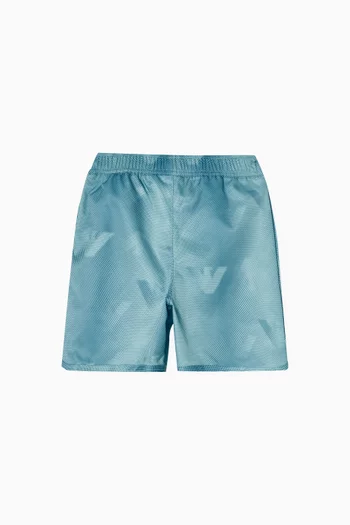Eagle Logo Swim Shorts in Nylon