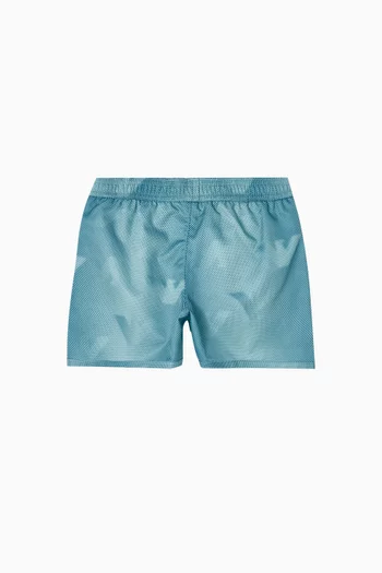 شورت سباحة بنقشة بشعار النسر نايلون