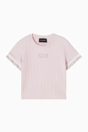 Striped Ruffled T-shirt