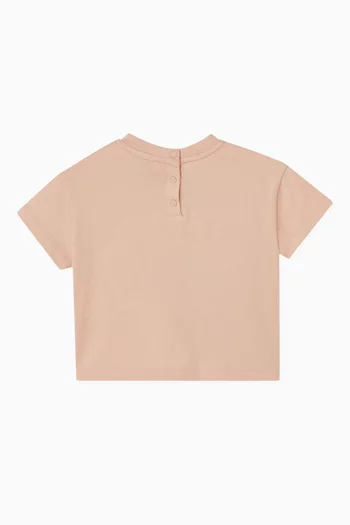 تي شيرت بشعار الماركة قطن