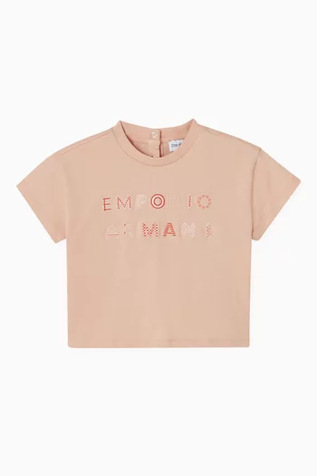 تي شيرت بشعار الماركة قطن