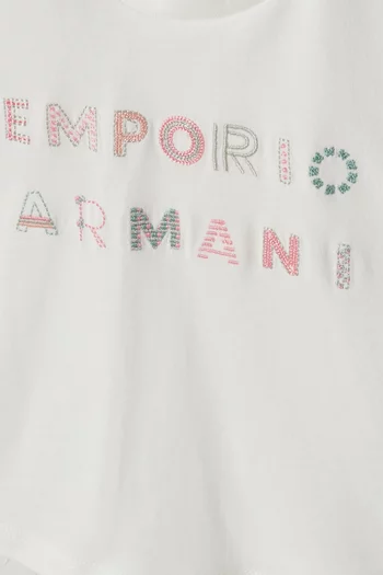 تي شيرت بشعار الماركة قطن