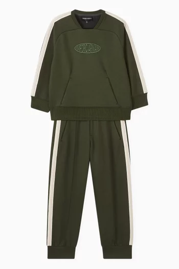 سويت شيرت بشعار الماركة قطن