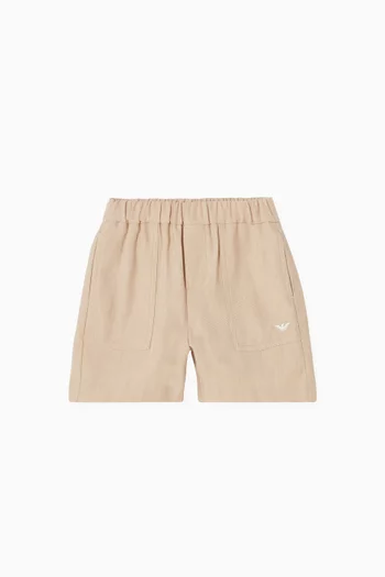 Logo Shorts in Denim