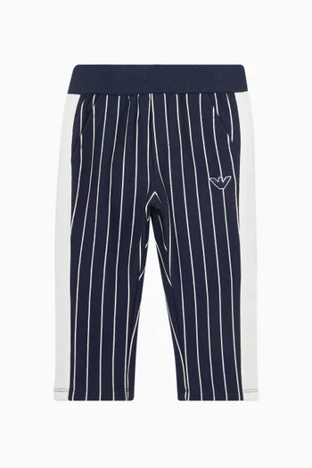 Logo Striped Pants in Cotton