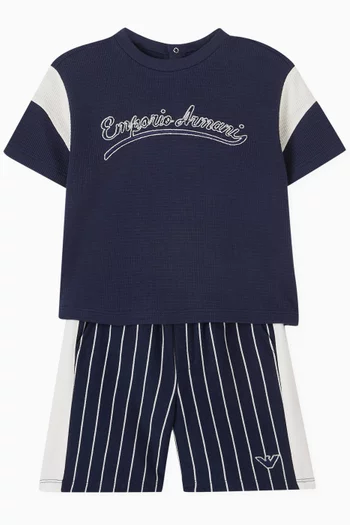 شورت قطن مخطط