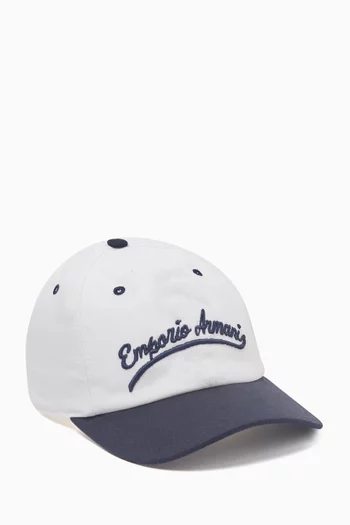 Logo Embroidered Cap in Cotton