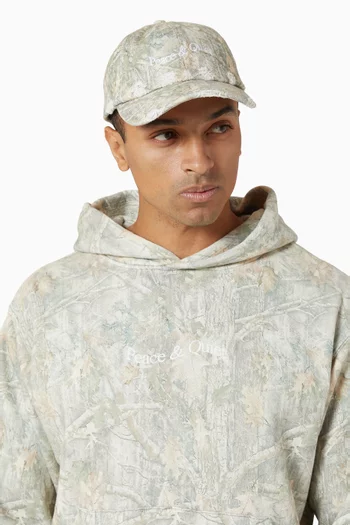 Wordmark Camo Dad Hat in Cotton