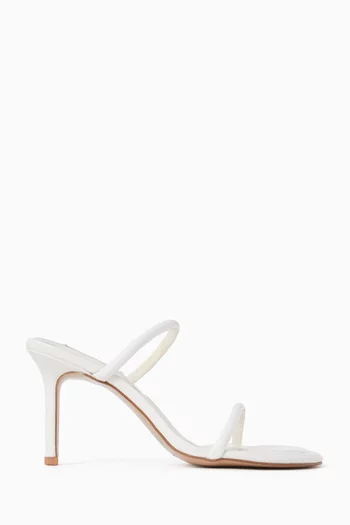 حذاء ابتون- II مفتوح من الخلف بكعب 85 مم جلد