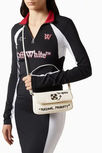 Jitney 0.7 Quote Shoulder Bag in Leather