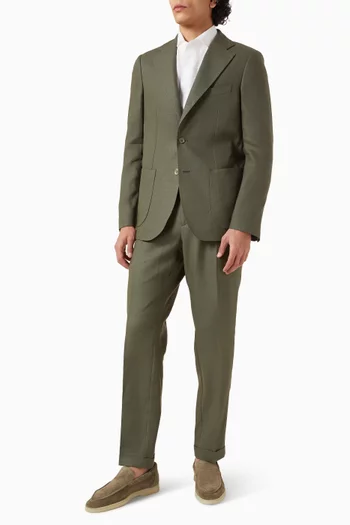 جاكيت بقصة ضيقة كتان