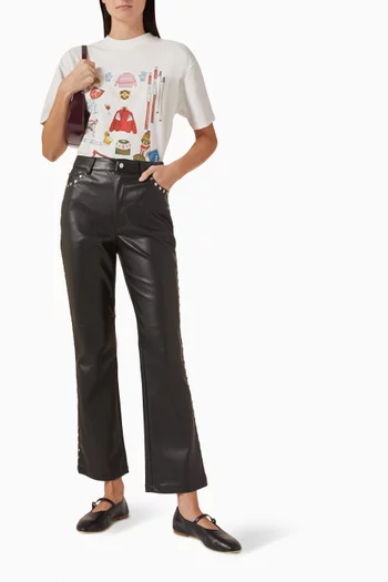 تي شيرت بطبعات ملابس تزلج قطن