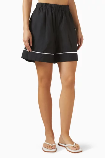 Willow Elastic-waist Shorts in Linen