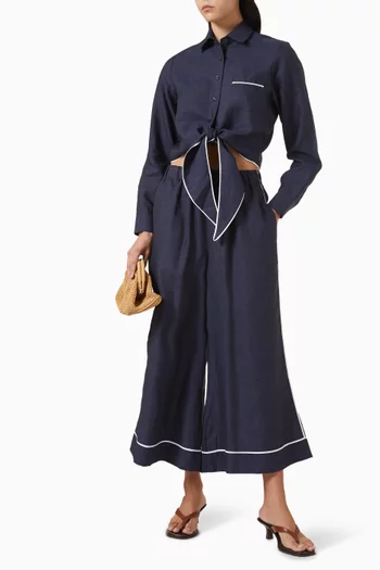 Felisse Tie-up Crop Shirt