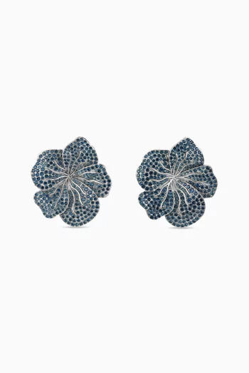 Carnation Swarovski Clip-on Earrings