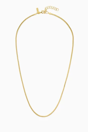 3mm Snake Chain 14kt Gold-plated Silver