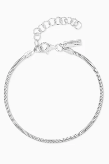 3mm Snake Chain Bracelet in Sterling Silver