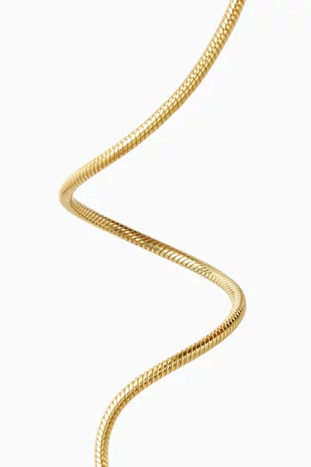 3mm Snake Chain Bracelet in 14kt Gold-plated Silver