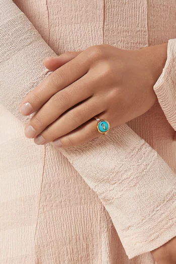 Pom Pom Dot Reversible Diamond Ring in 18kt Rose Gold