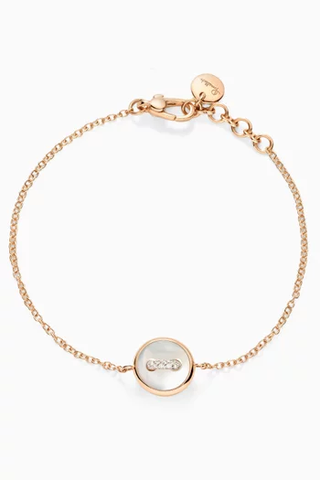 Pom Pom Dot Reversible Bracelet in 18kt Rose Gold