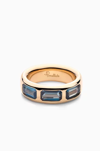 Iconica Slim Topaz Ring in 18kt Rose Gold