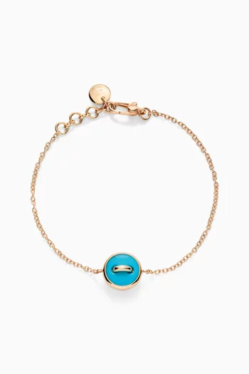 Pom Pom Reversible Diamond Bracelet in 18kt Rose Gold