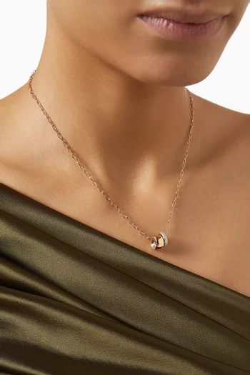 Iconica Diamond Necklace in 18kt Rose Gold
