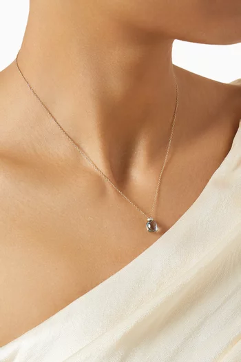 Nudo Classic Topaz & Diamond Necklace in 18kt Rose Gold