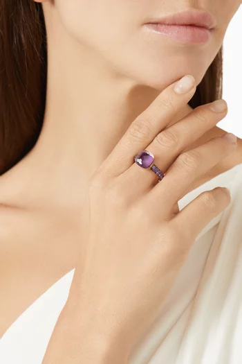 Nudo Classic Amethyst Ring in 18kt  White & Rose Gold