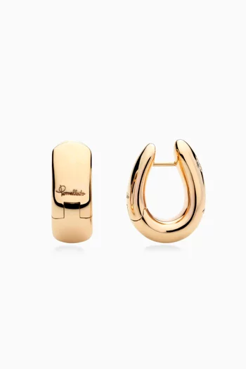 Iconica Diamond Earrings in 18kt Rose Gold