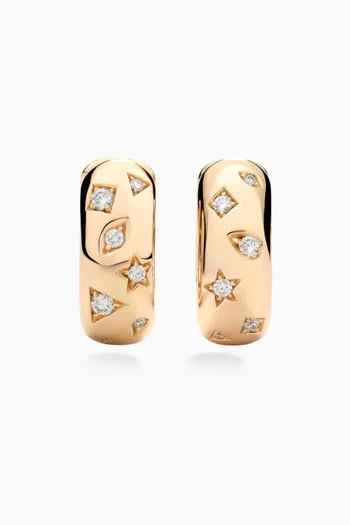 Iconica Diamond Earrings in 18kt Rose Gold